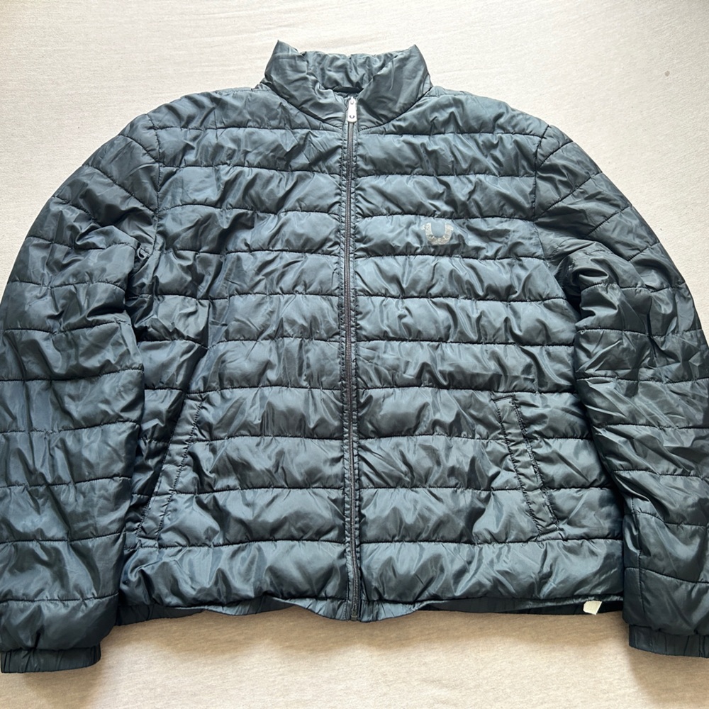 True Religion Black Puffer Jacket